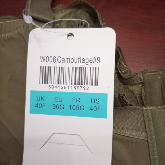 Lace Olive Green Bra - Picture 3 of 6